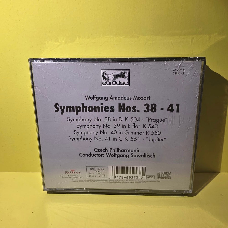 Mozart Czech Philharmonic Wolfgang Sawallisch  - Symphonies No. 38 & 40 No 41 - 1991 - VD 69253 - New - Sealed - CDs