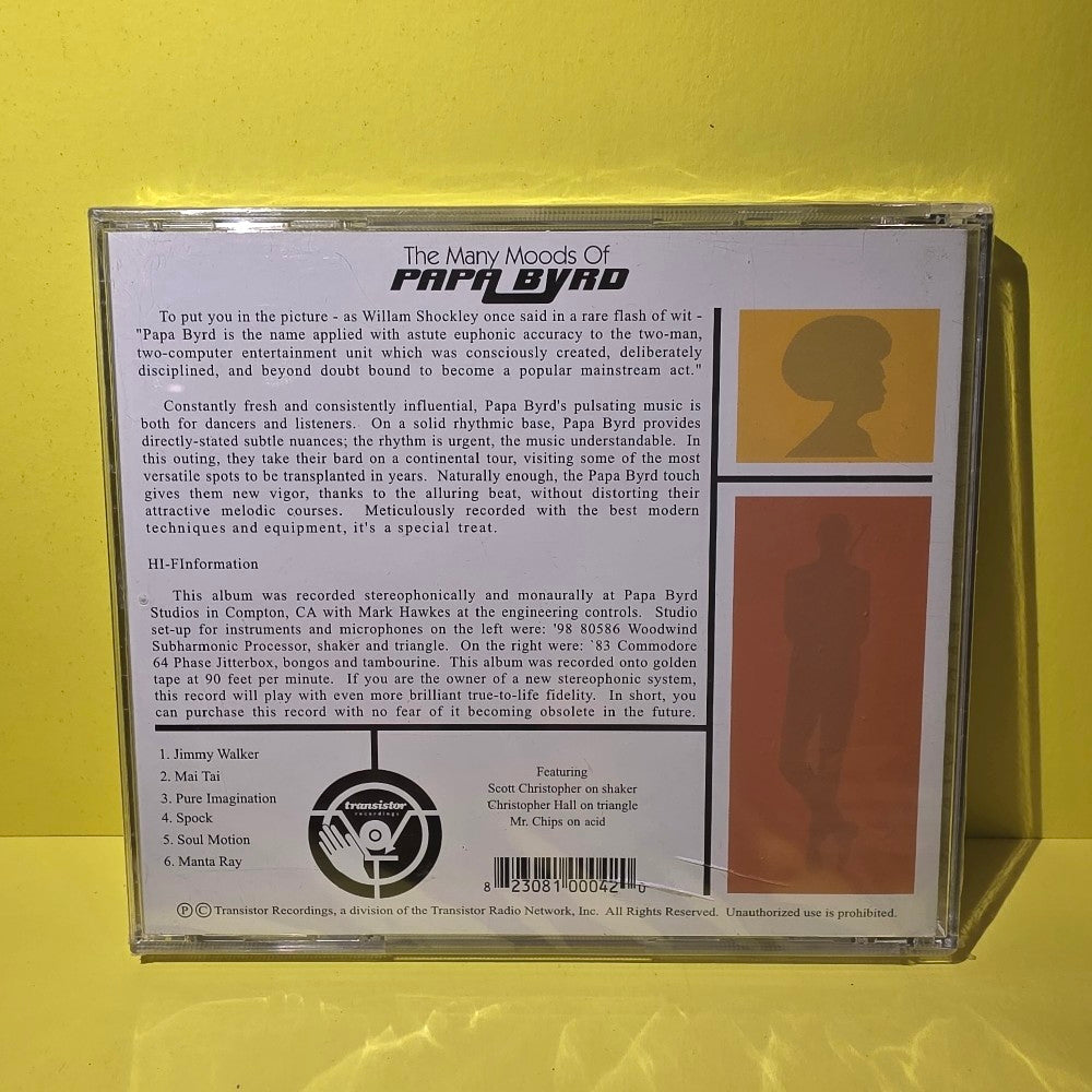 Papa Byrd - The Many Moods Of - 2002 - TR04 - New - Sealed - CDs