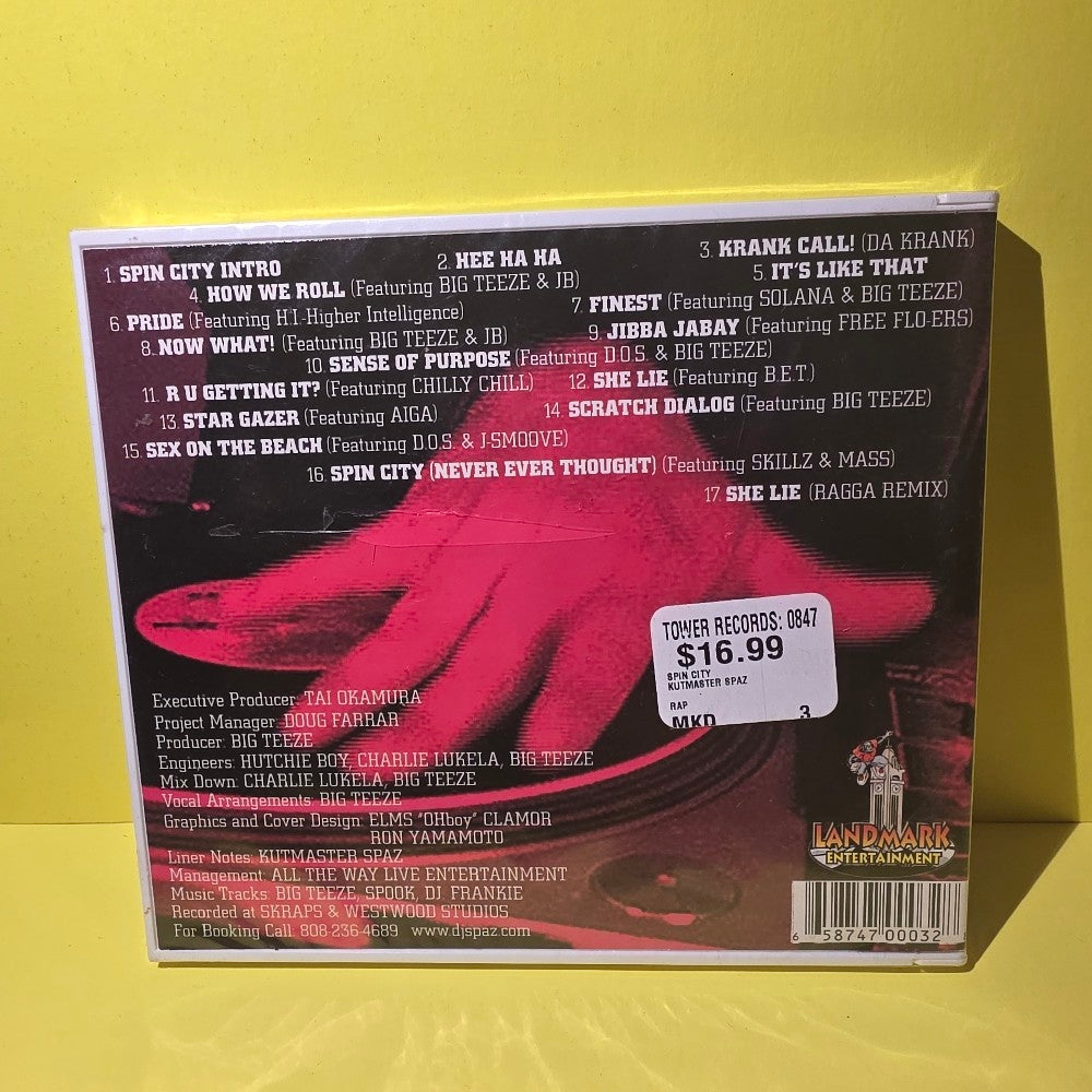 Various, Solana, Big Teeze, B.E.T., AIGA - Spin City Hip Hop Hawaii MEGA RARE  - 1997 - LME 0003-2 - New - Sealed - CDs