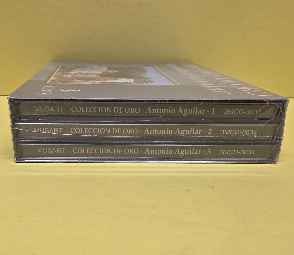 Antonio Aguilar  - Coleccion De Oro / 3 CDs Box Set - 2004 - 3MCD-3034 - New - Sealed - CDs