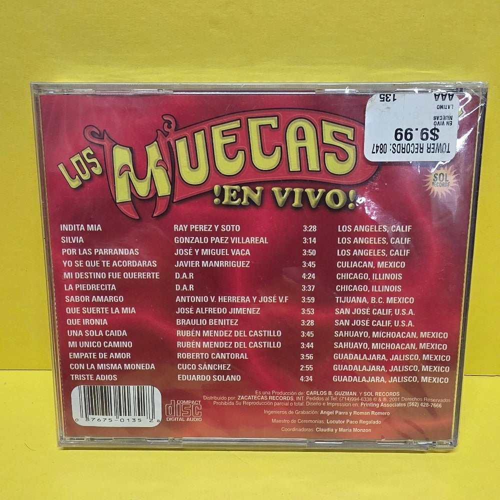 Los Muecas - En Vivo - 2001 - Z.R.-135 - New - Sealed - CDs