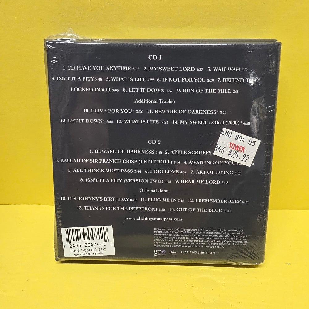 George Harrison - All Things Must Pass / Box Set - 2001 - CDP 7243 5 30474 2 9 - New - Sealed - CDs