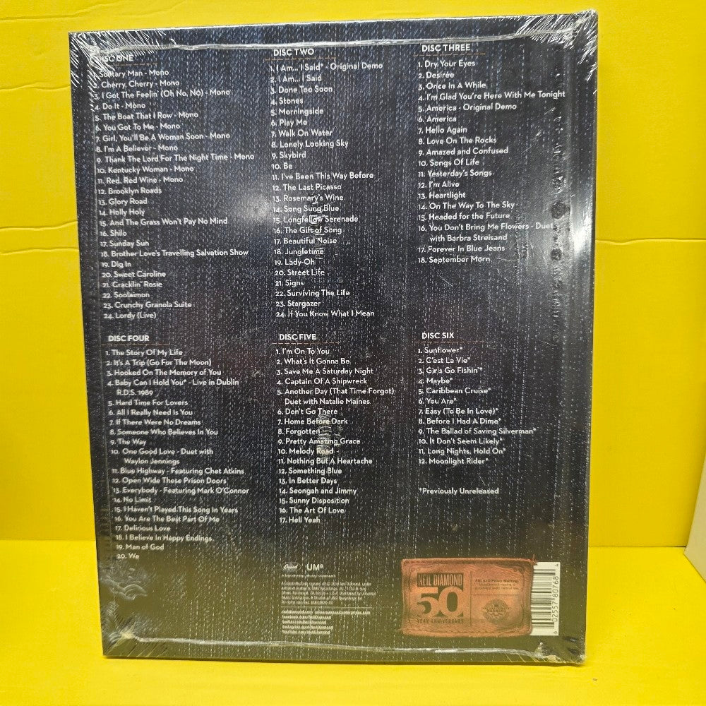 Neil Diamond - 50th Anniversary Collector's Edition / 6 CDs Set + Book - 2018 - B0028676-02 - New - Sealed - CDs