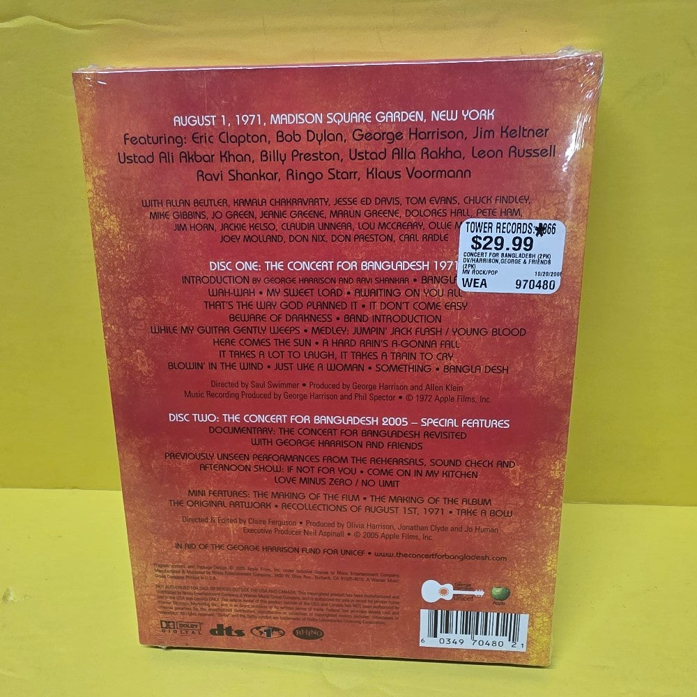 Various - The Concert For Bangladesh / Sealed  - 2005 - 0349704802 - New - DVDs & Blu-Rays