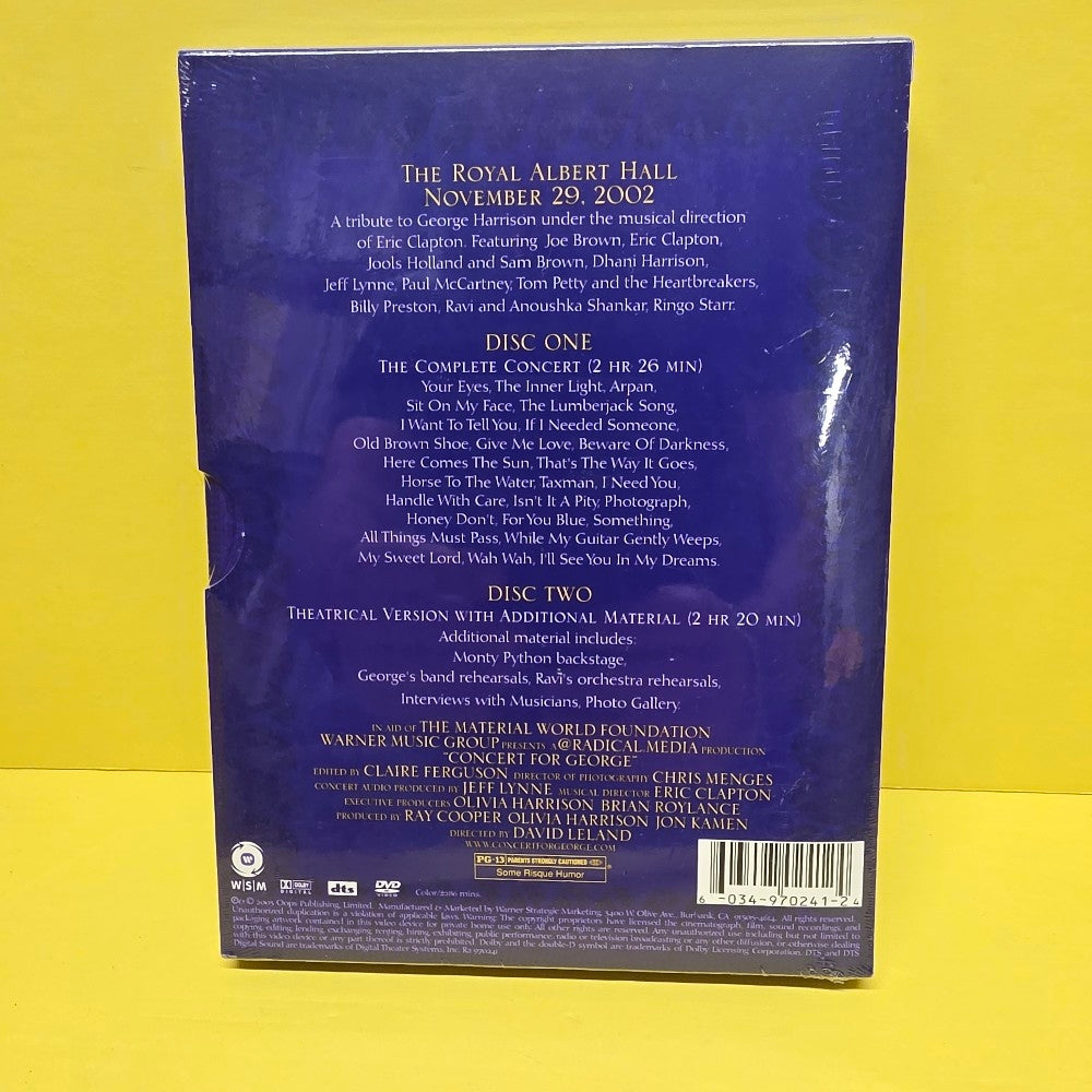 Various - Concert For George / Sealed  - 2003 - 0349702412 - New - DVDs & Blu-Rays