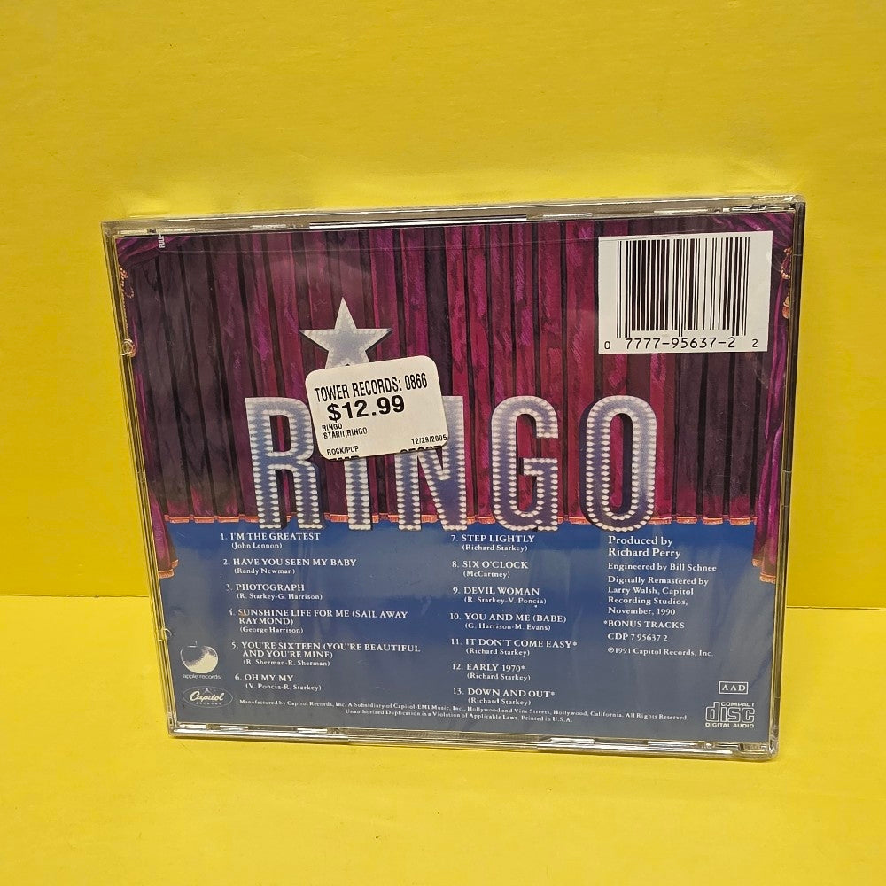 Ringo Starr - Ringo - CDP 7 995637 2 - New - Sealed - CDs