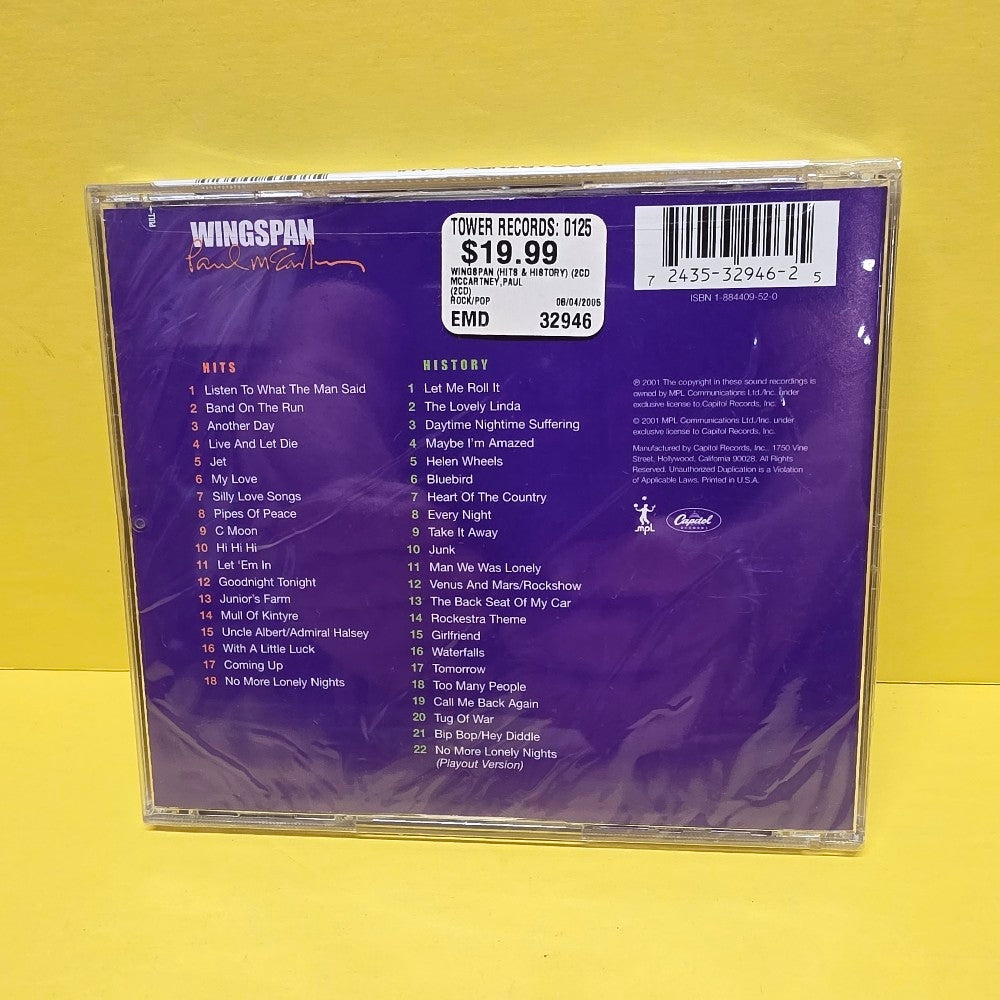 Paul McCartney - Wingspan - 2001 - 7243 5 32946 2 5 - New - Sealed - CDs