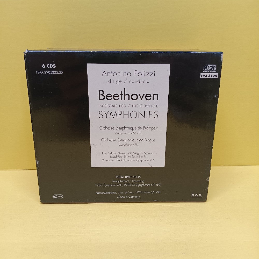 Antonino Polizzi - Beethoven The Complete Symphonies 6CD Box Set - 1996 - HMX 2905225.30 - Used - EX - CDs