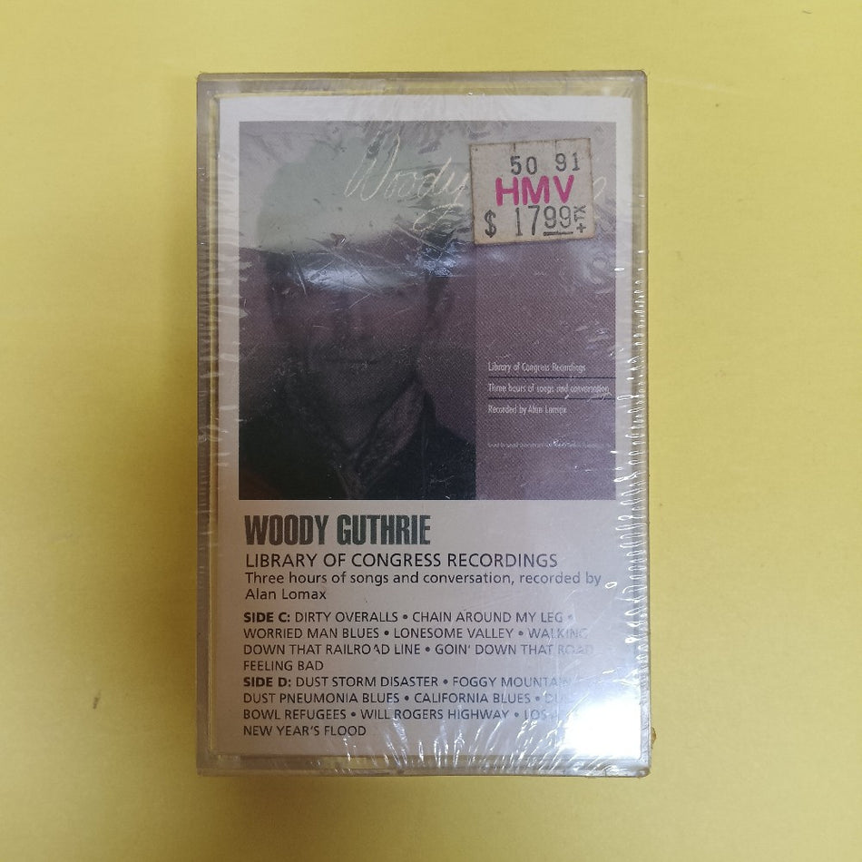 Woody Guthrie - Library Of Congress Recordings 2x Cassette Set - C-1041 - New - Sealed - Cassettes