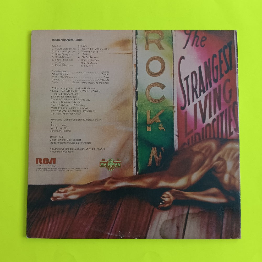 David Bowie - Diamond Dogs PROMO Orange Dynaflex - 1974 - CPL1-0576 - Used - VG++ - Vinyl