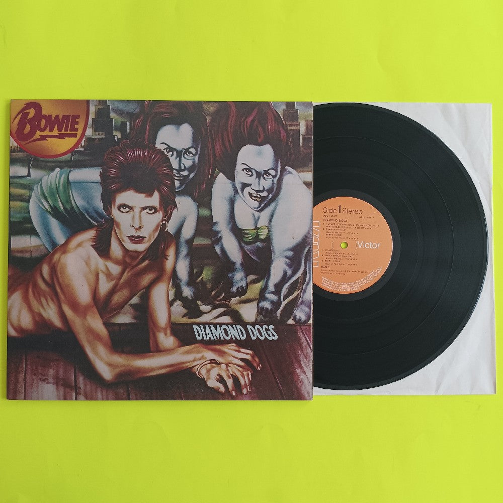 David Bowie - Diamond Dogs UK Orange - 1974 - APL1-0576 - Used - VG+ - Vinyl