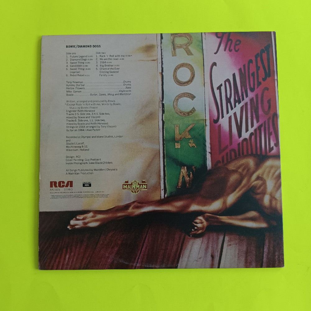 David Bowie - Diamond Dogs UK Orange - 1974 - APL1-0576 - Used - VG+ - Vinyl