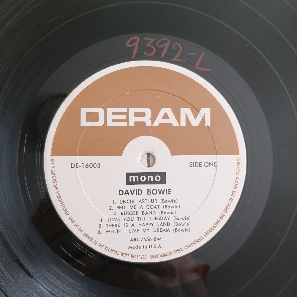 David Bowie - David Bowie Self Titled OG MONO PROMO - 1967 - DE 16003 - Used - VG++ - Vinyl