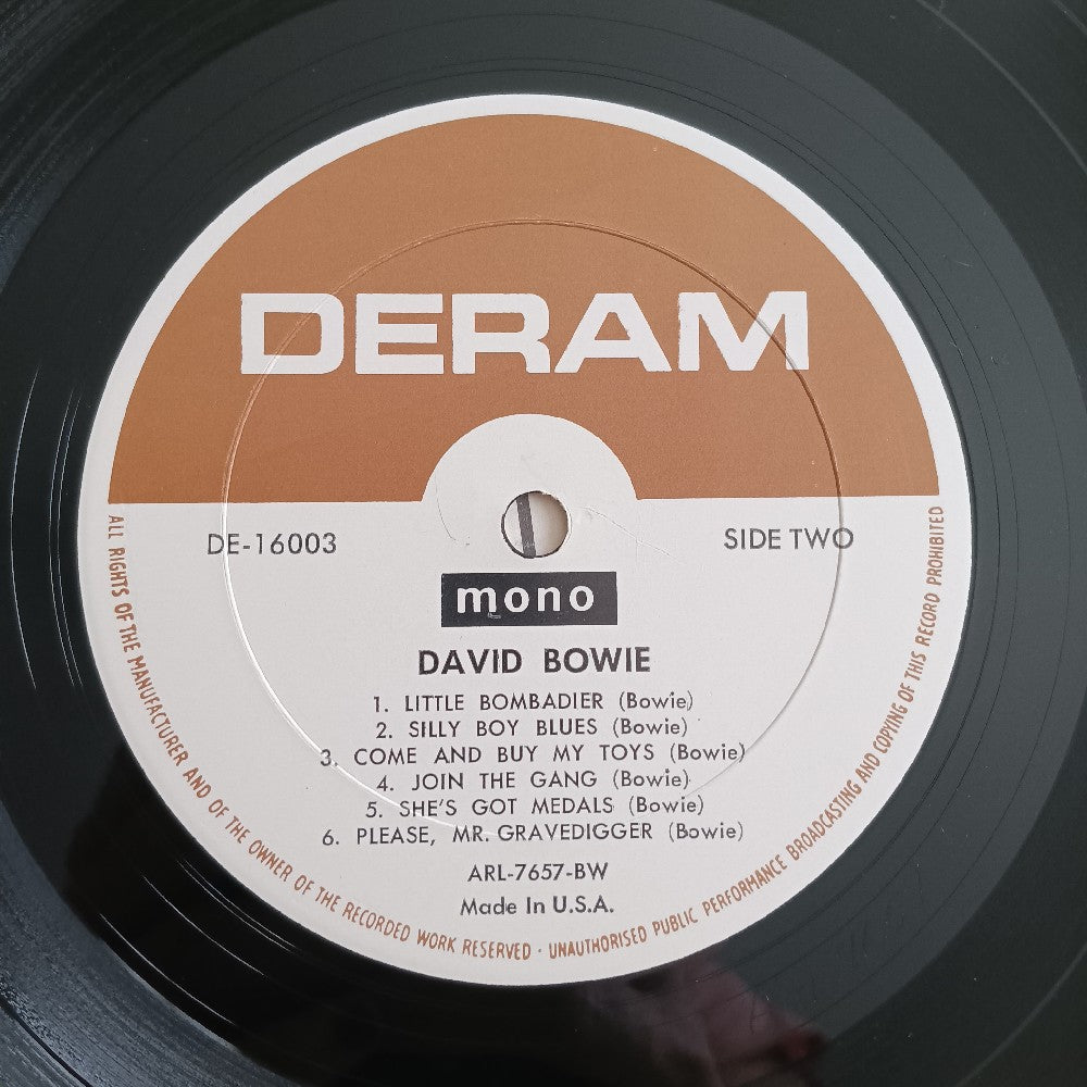 David Bowie - David Bowie Self Titled OG MONO PROMO - 1967 - DE 16003 - Used - VG++ - Vinyl