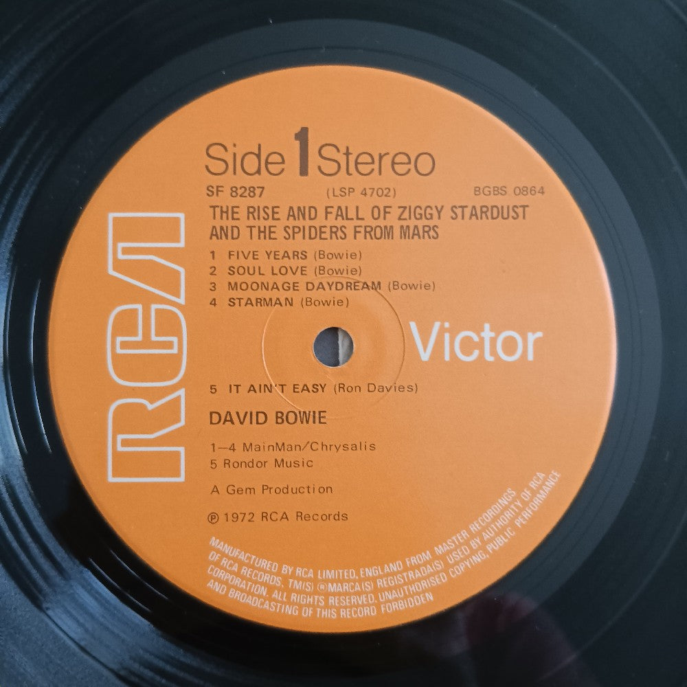 David Bowie - Ziggy Stardust & The Spiders From Mars UK OG - 1972 - SF 8287 - Used - VG+ - Vinyl