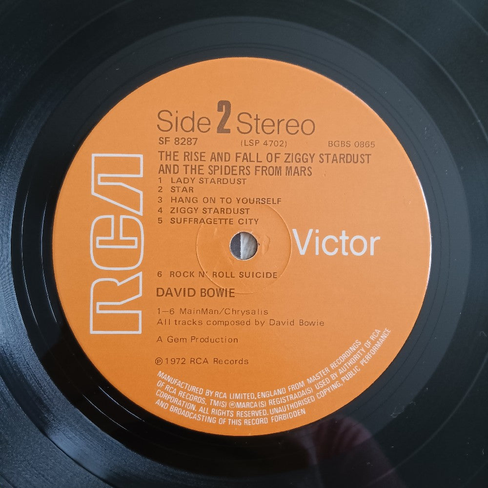 David Bowie - Ziggy Stardust & The Spiders From Mars UK OG - 1972 - SF 8287 - Used - VG+ - Vinyl