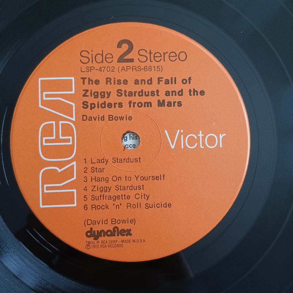 David Bowie - Ziggy Stardust & The Spiders From Mars US OG Dynaflex - 1972 - LSP 4702 - Used - VG++ - Vinyl