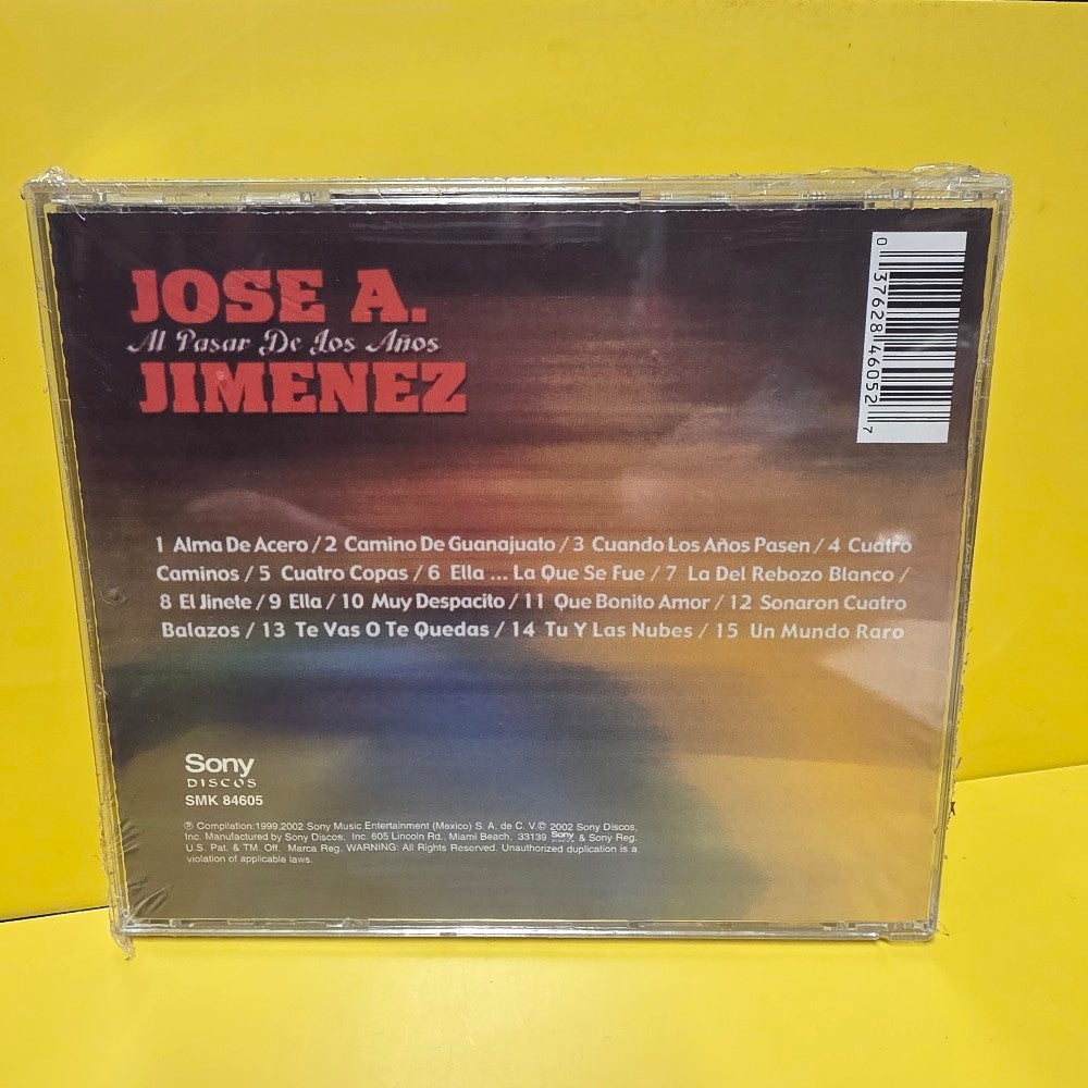 Jose A. Jimenez - Al Pasar De Los Anos - 2000 - SMK 84057 - New - Sealed - CDs