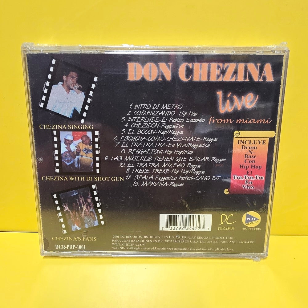 Don Chezina - Live From Miami - 2001 - DCR-RPP-1001 - New - Sealed - CDs