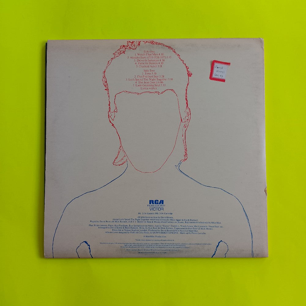 David Bowie - Aladdin Sane UK Fan Club Insert - 1973 - RS 1001 - Used - VG++ - Vinyl