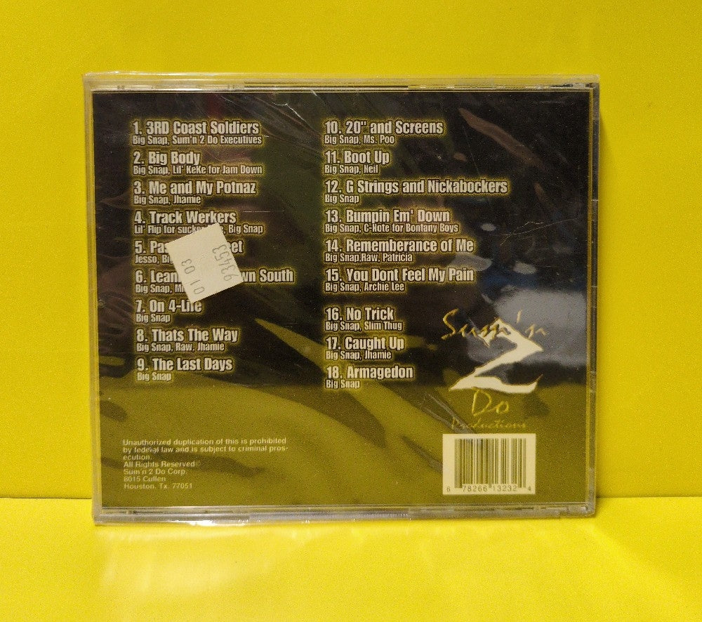 Big Snap - Leanin' Hard Down South  - 1999 - SN2D-1323-2 - New - Sealed - CDs