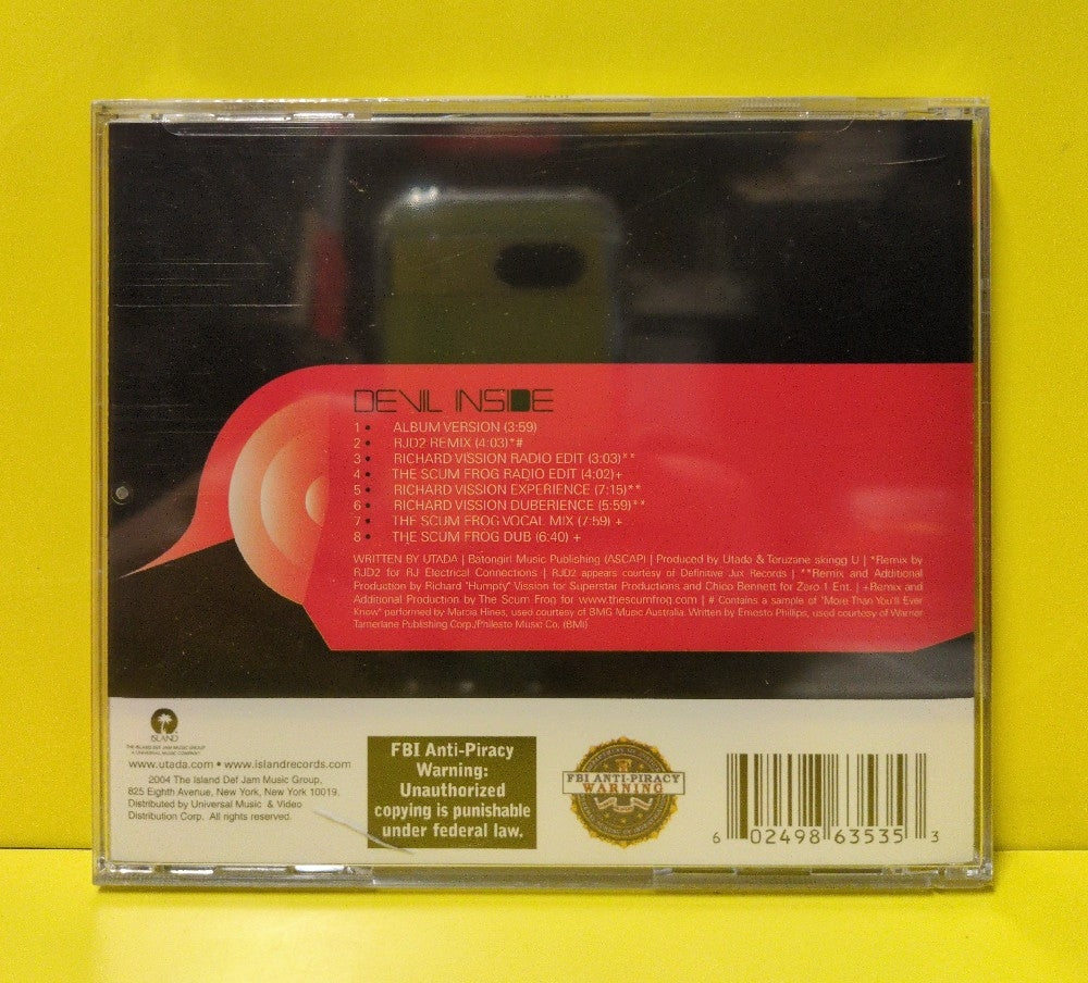 Utada - Devil Inside - 2004 - B0003303-22 - New - Sealed - CDs - Maxi-Single