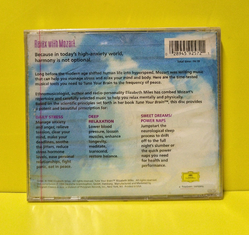 Various - Tune Your Brain With Mozart - 1998 - 289 459 257-2 - New - Sealed - CDs