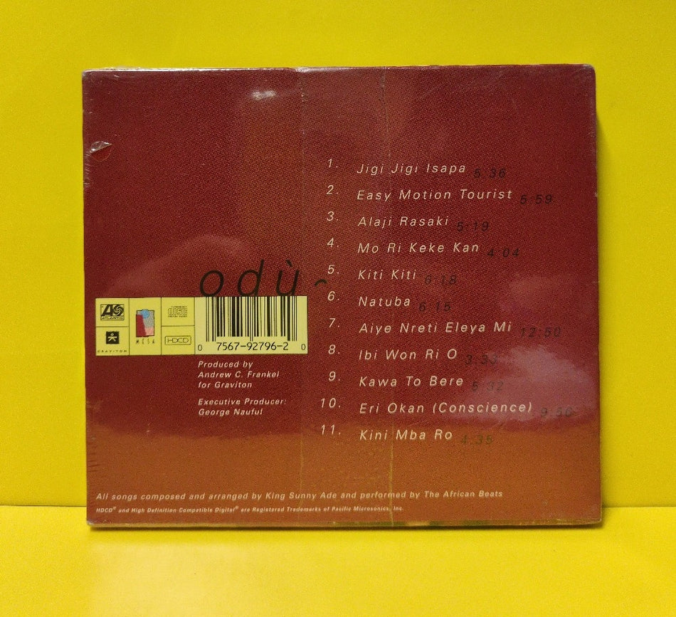 King Sunny Ade - Odù - 1998 - 7567-92796-2 - New - Sealed - CDs - HDCD