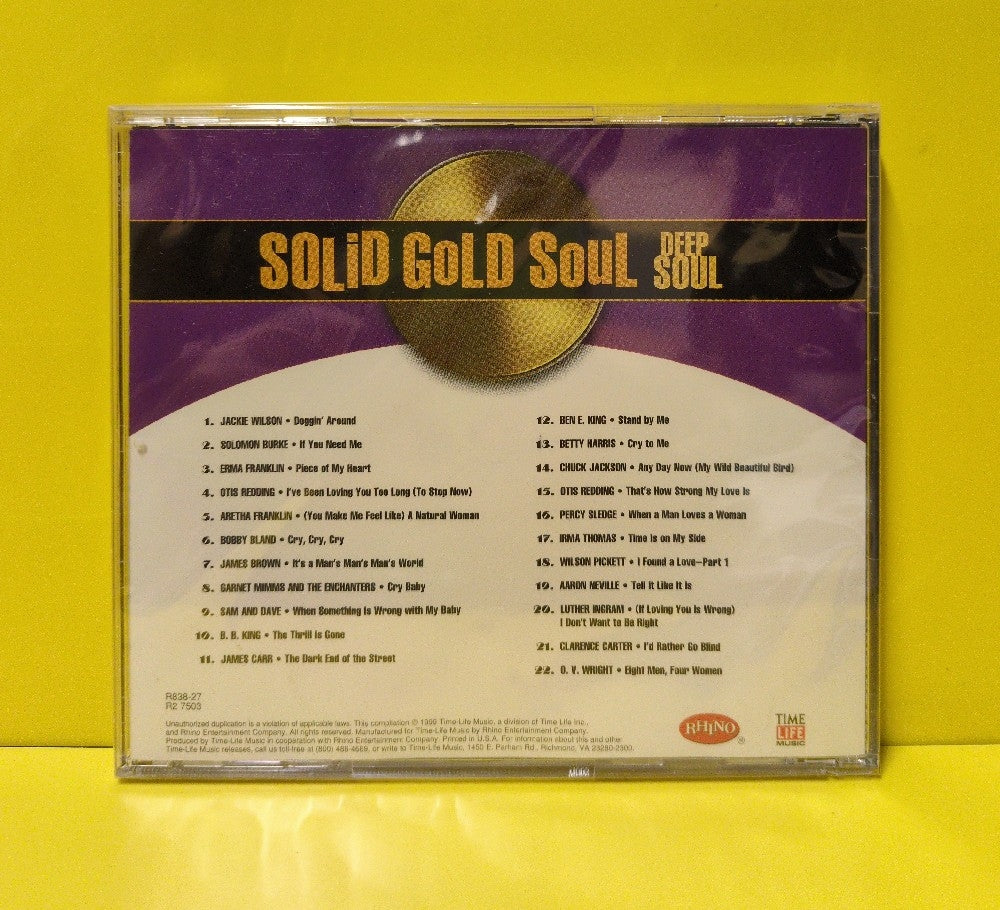 Various - Solid Gold Soul Deep Soul - 1999 - R838-27/R2 7503 - New - Sealed - CDs