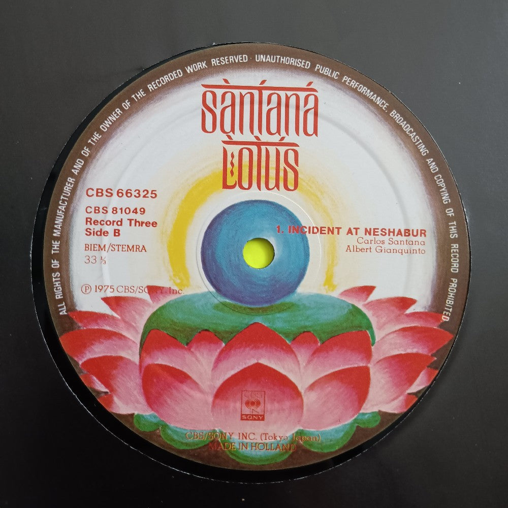 Santana - Lotus 3LP With Posters Holland  - 1975 - CBS 66 325 - Used - EX - Vinyl