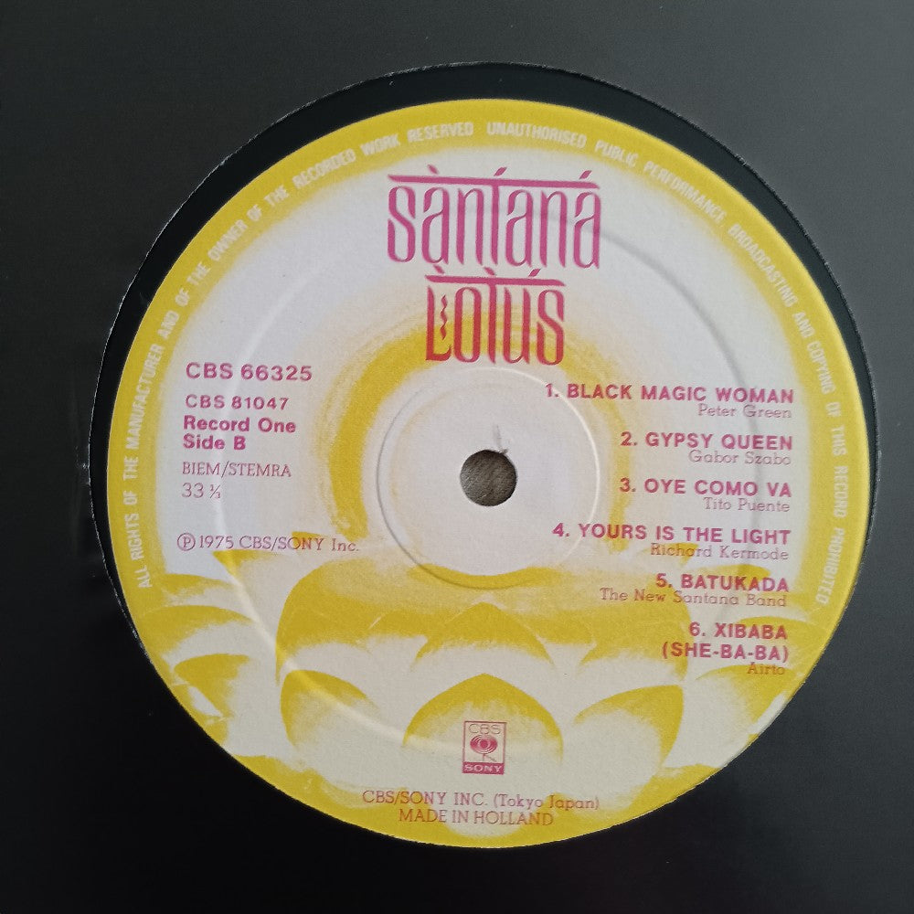 Santana - Lotus 3LP With Posters Holland  - 1975 - CBS 66 325 - Used - EX - Vinyl