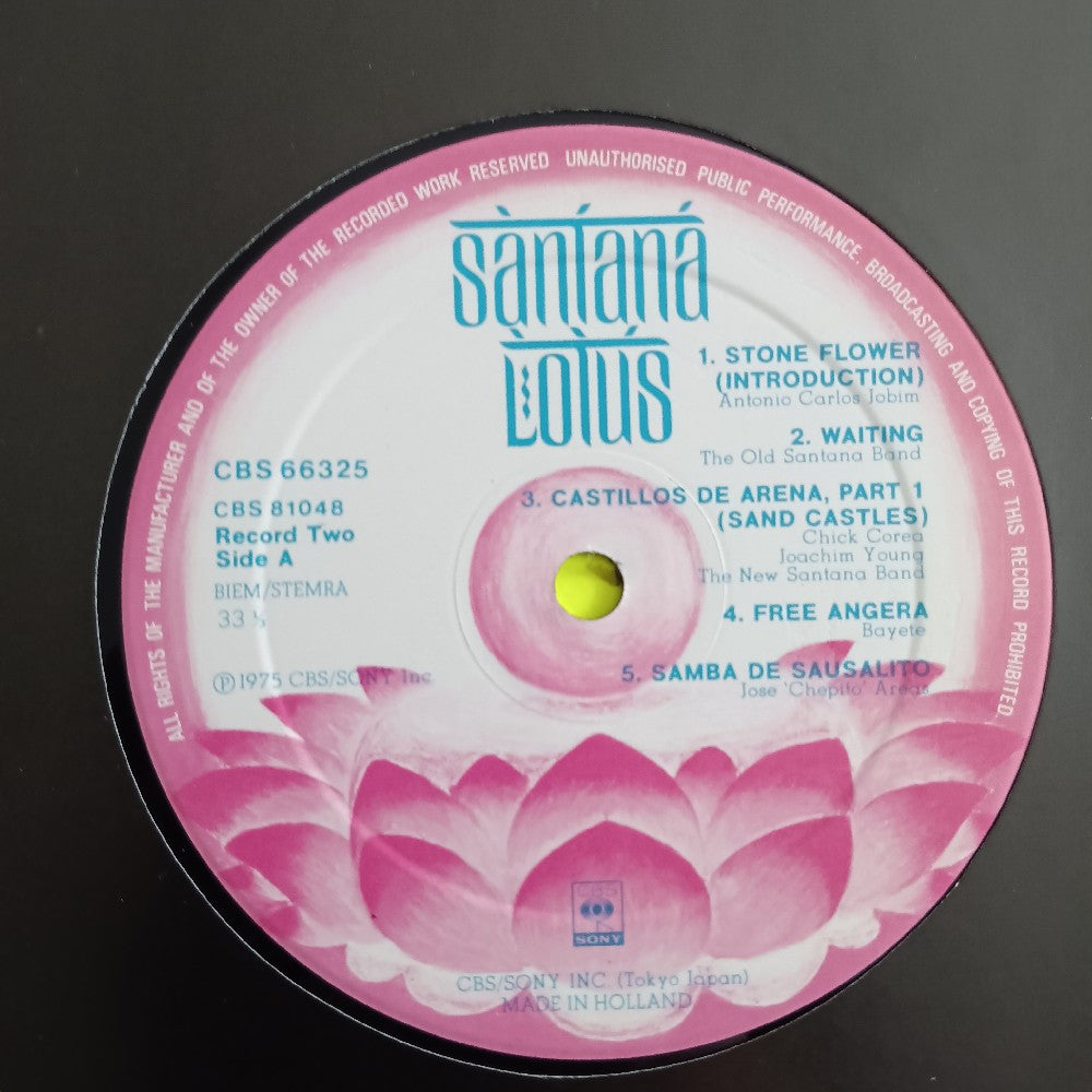 Santana - Lotus 3LP With Posters Holland  - 1975 - CBS 66 325 - Used - EX - Vinyl