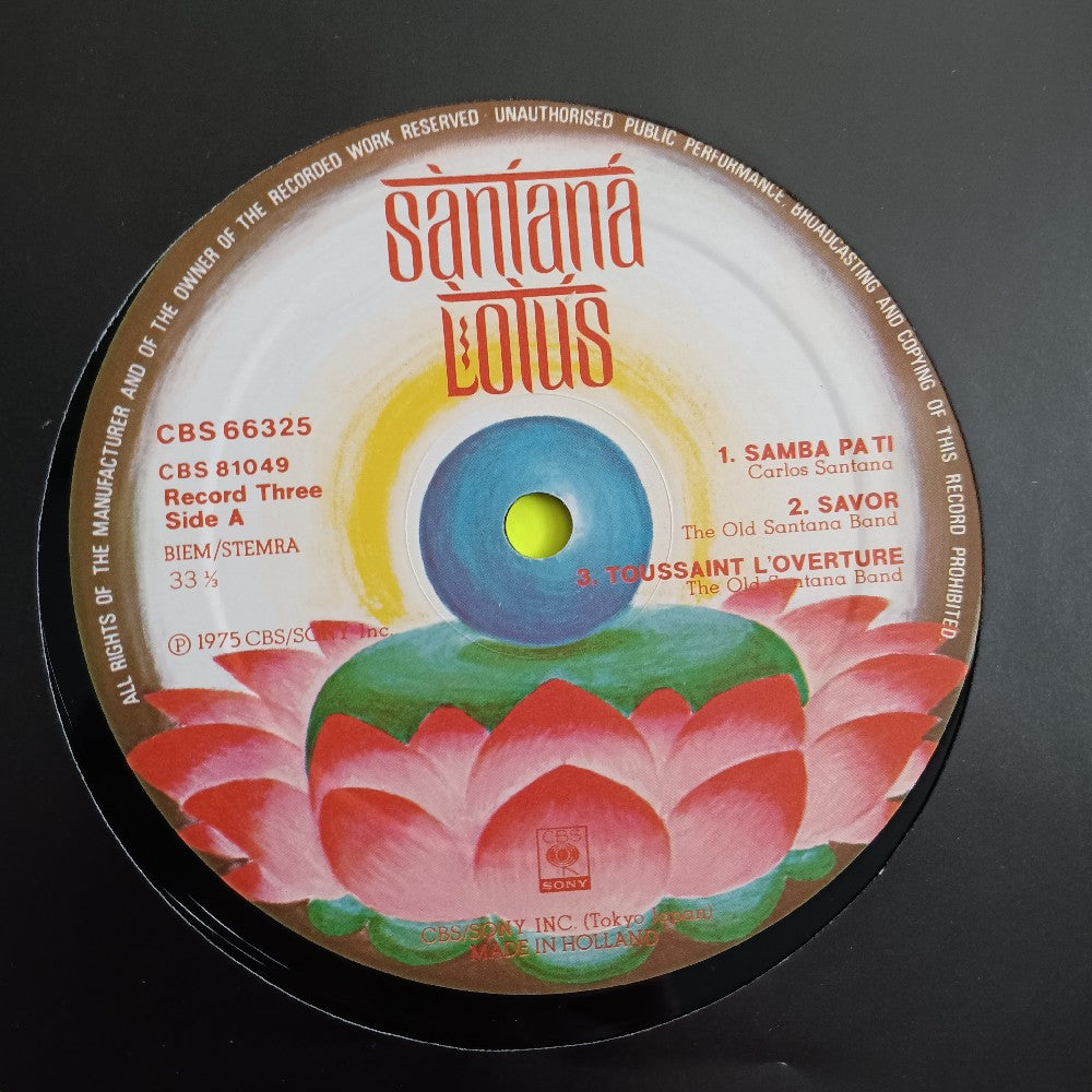Santana - Lotus 3LP With Posters Holland  - 1975 - CBS 66 325 - Used - EX - Vinyl