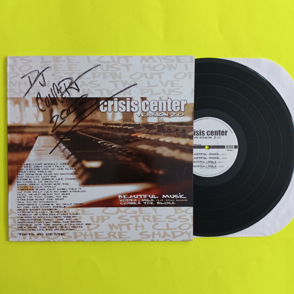 Dj Concept & Undefined - Crisis Center Version 2.0 AUTOGRAPHED - 2003 - CCP002 - Used - VG++ - Vinyl