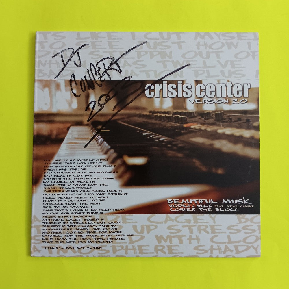 Dj Concept & Undefined - Crisis Center Version 2.0 AUTOGRAPHED - 2003 - CCP002 - Used - VG++ - Vinyl