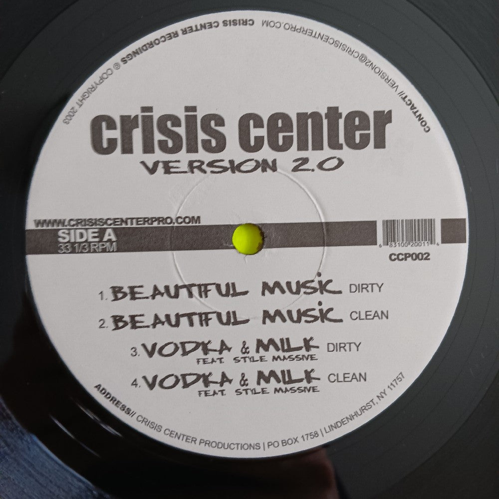 Dj Concept & Undefined - Crisis Center Version 2.0 AUTOGRAPHED - 2003 - CCP002 - Used - VG++ - Vinyl
