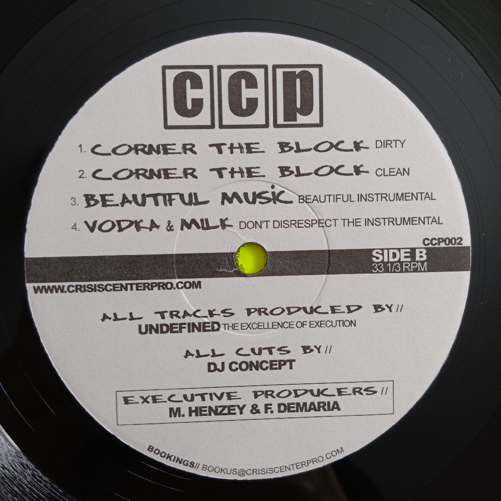 Dj Concept & Undefined - Crisis Center Version 2.0 AUTOGRAPHED - 2003 - CCP002 - Used - VG++ - Vinyl