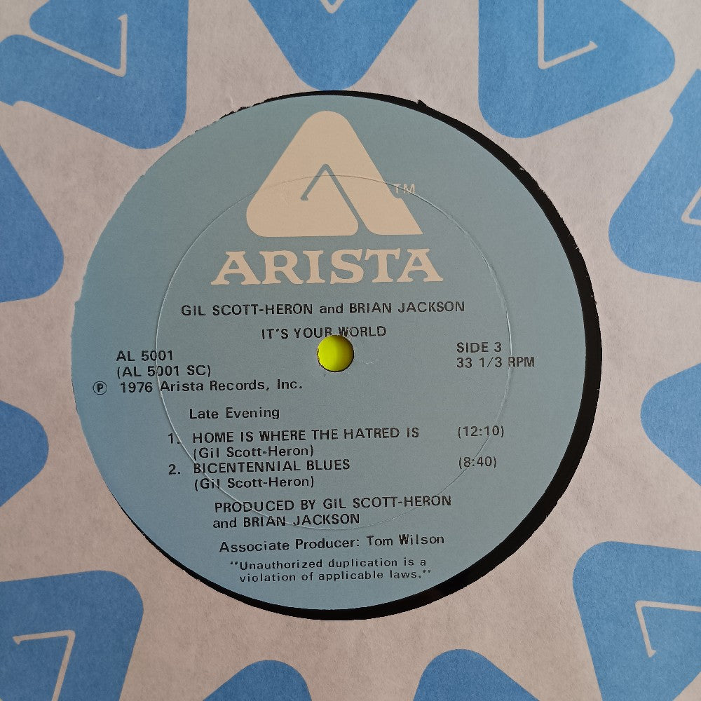Gil Scott Heron & Brian Jackson - It's Your World - 1976 - AL 5001 - Used - VG++ - Vinyl