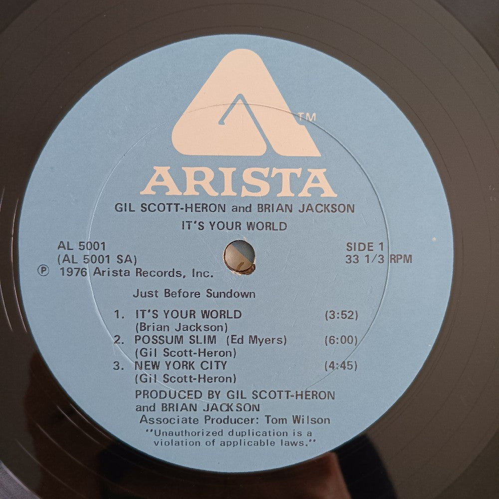 Gil Scott Heron & Brian Jackson - It's Your World - 1976 - AL 5001 - Used - VG++ - Vinyl
