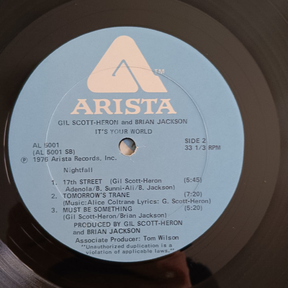 Gil Scott Heron & Brian Jackson - It's Your World - 1976 - AL 5001 - Used - VG++ - Vinyl