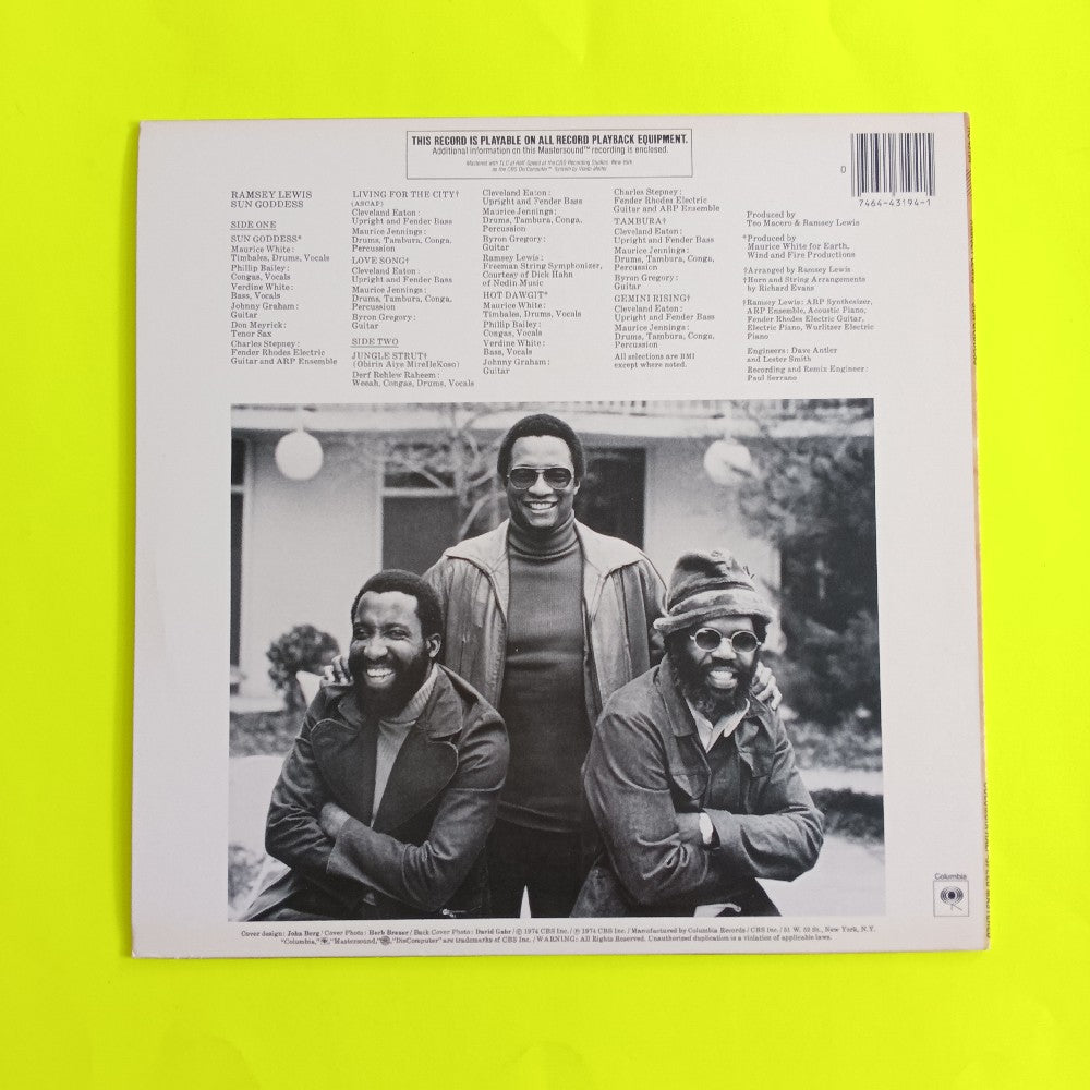 Ramsey Lewis - Sun Goddess Half Speed Mastered - 1982 - HC 43194 - Used - VG++ - Vinyl