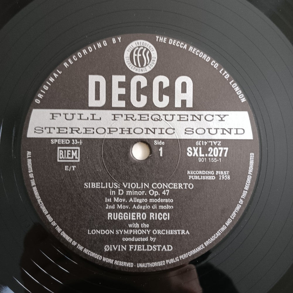 Ruggiero Ricci - Libelous Violin Concerto GERMANY - 1999 - SXL 2077 - Used - VG++ - Vinyl