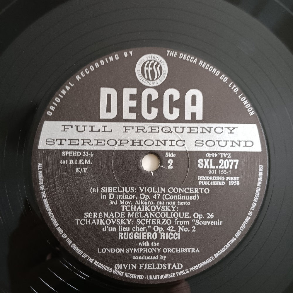 Ruggiero Ricci - Libelous Violin Concerto GERMANY - 1999 - SXL 2077 - Used - VG++ - Vinyl