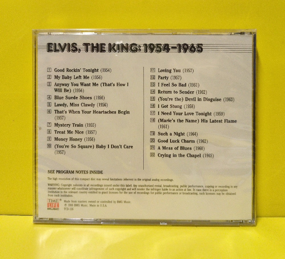 Elvis Presley - Elvis, The King: 1954-1965 - 1990 - 2RNR-26 - New - Sealed - CDs - Remastered