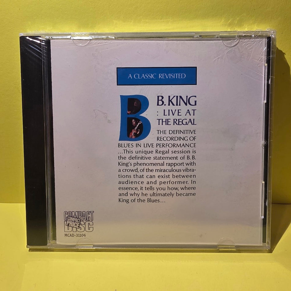 B.B. King - Live At The Regal / Club Edition  - MCAD-31106 - New - Sealed - CDs