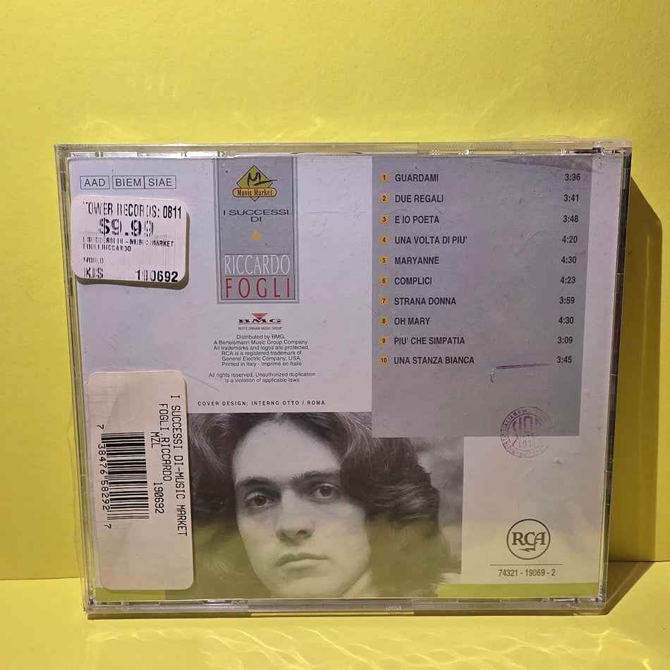 Riccardo Foglio - I Successi Di Riccardo Foglio - 1994 - 74321-19069-2 - New - Sealed - CDs