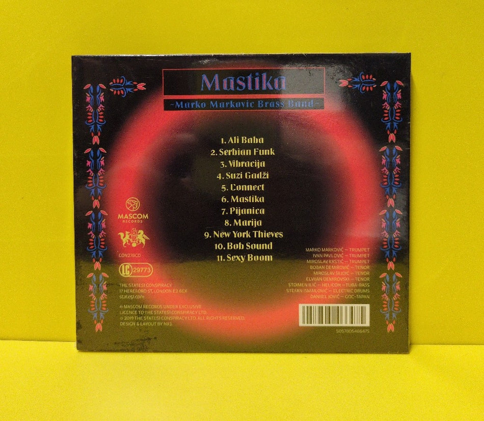 Marko Markovic Brass Band - Mastika - 2019 - CON278CD - New - Sealed - CDs - UK Import