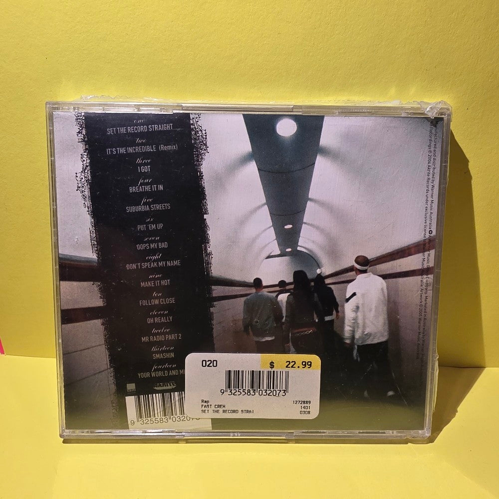 Fast Crew - Set The Record Straight - 2005 - 5046793732 - New - Sealed - CDs
