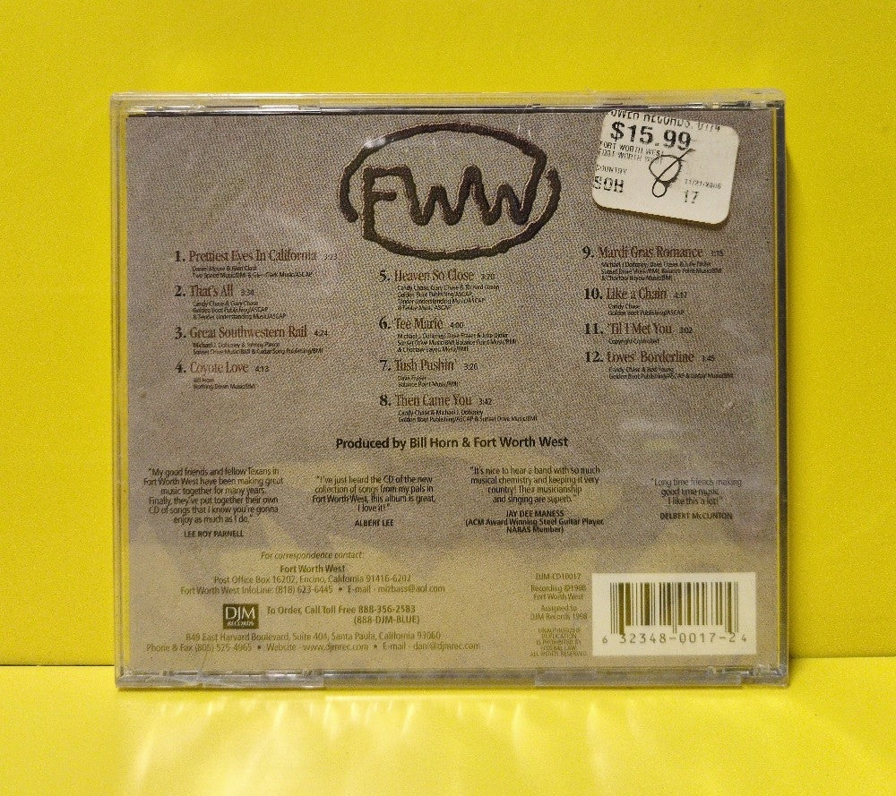 Fort Worth West - Fort Worth West  - 1998 - DJM-CD10017 - New - Sealed - CDs