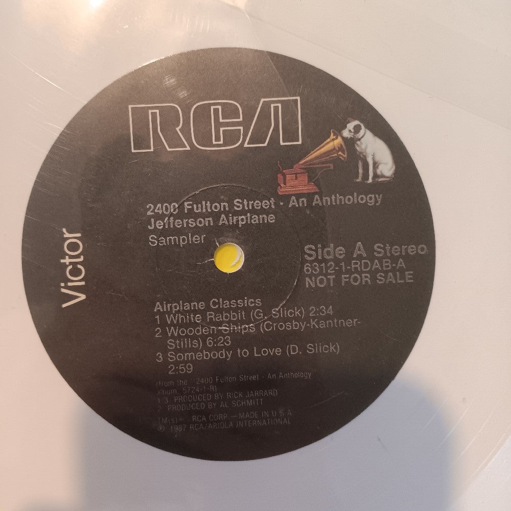 Jefferson Airplane - 2400 Fulton Street WHITE PROMO SAMPLER - 1987 - 6312-1-RDAB - Used - Sealed - Vinyl